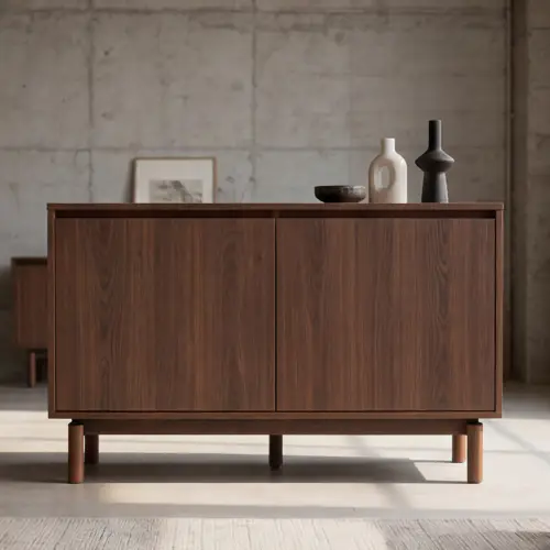 Buffet en bois foncé 120cm