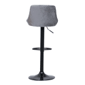 Tabouret de bar en velours gris ROBIN