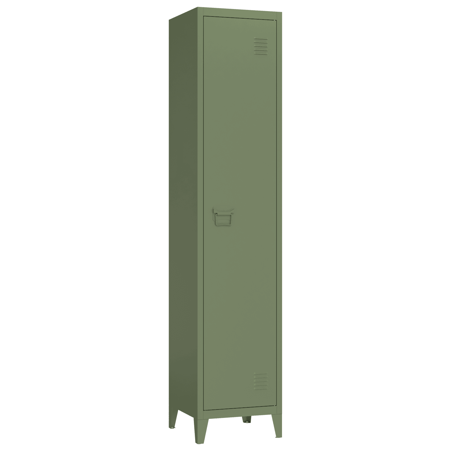 Armoire en métal 1 porte vert kaki