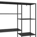 Estantería de metal 189cm negra