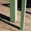 Salon de jardin VENEZIA extensible 90/180 en textilène vert sauge 8 places - aluminium vert sauge