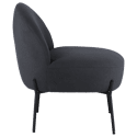 Fauteuil en tissu boucle gris HELMI