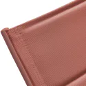 Bain de soleil en textilène terracotta - aluminium terracotta