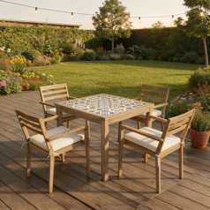 FARO 4-zits tuintafel en...