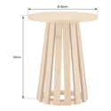 LIV Scandinavische stijl ronde bijzettafel