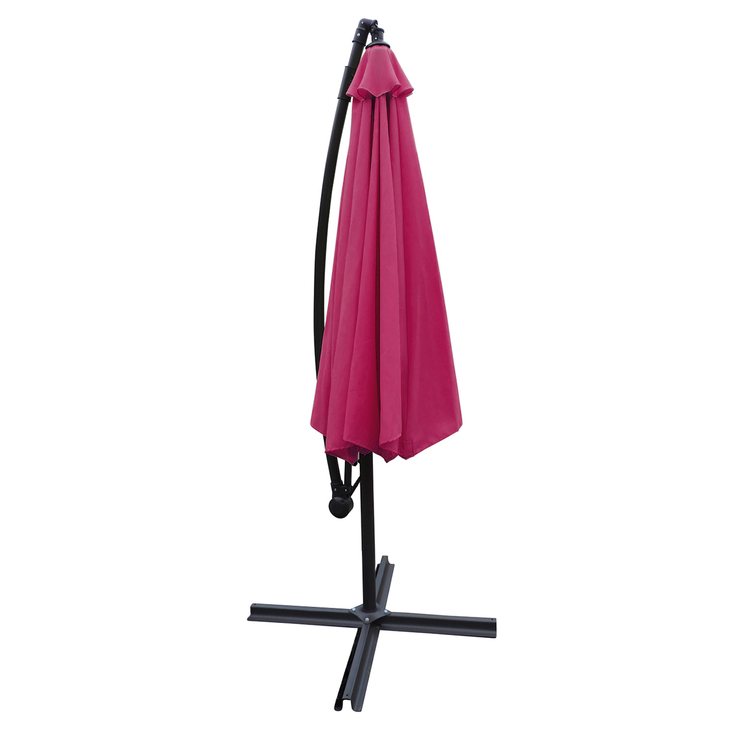 OAHU ronde parasol 3m diameter fuchsia + hoes