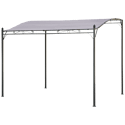 Pergola voor wandmontage 3 × 2,5m NICE taupe