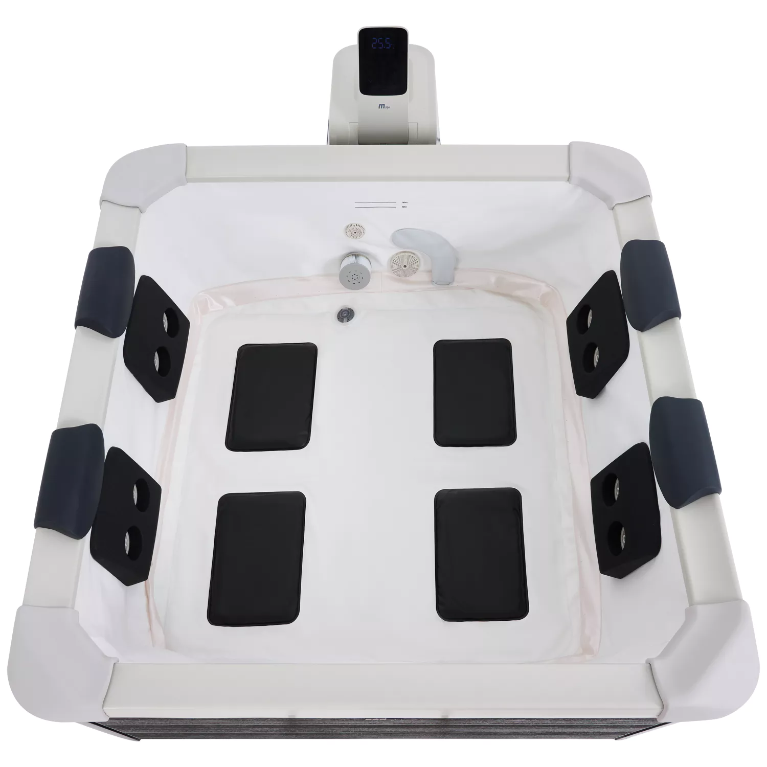 MSPA - Spa rigide connecté carré 180cm OSLO AERO PLUS - 6 places