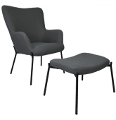 Fauteuil en tissu boucle...