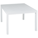 Salon de jardin modulable IBIZA en tissu gris 7 places - aluminium blanc