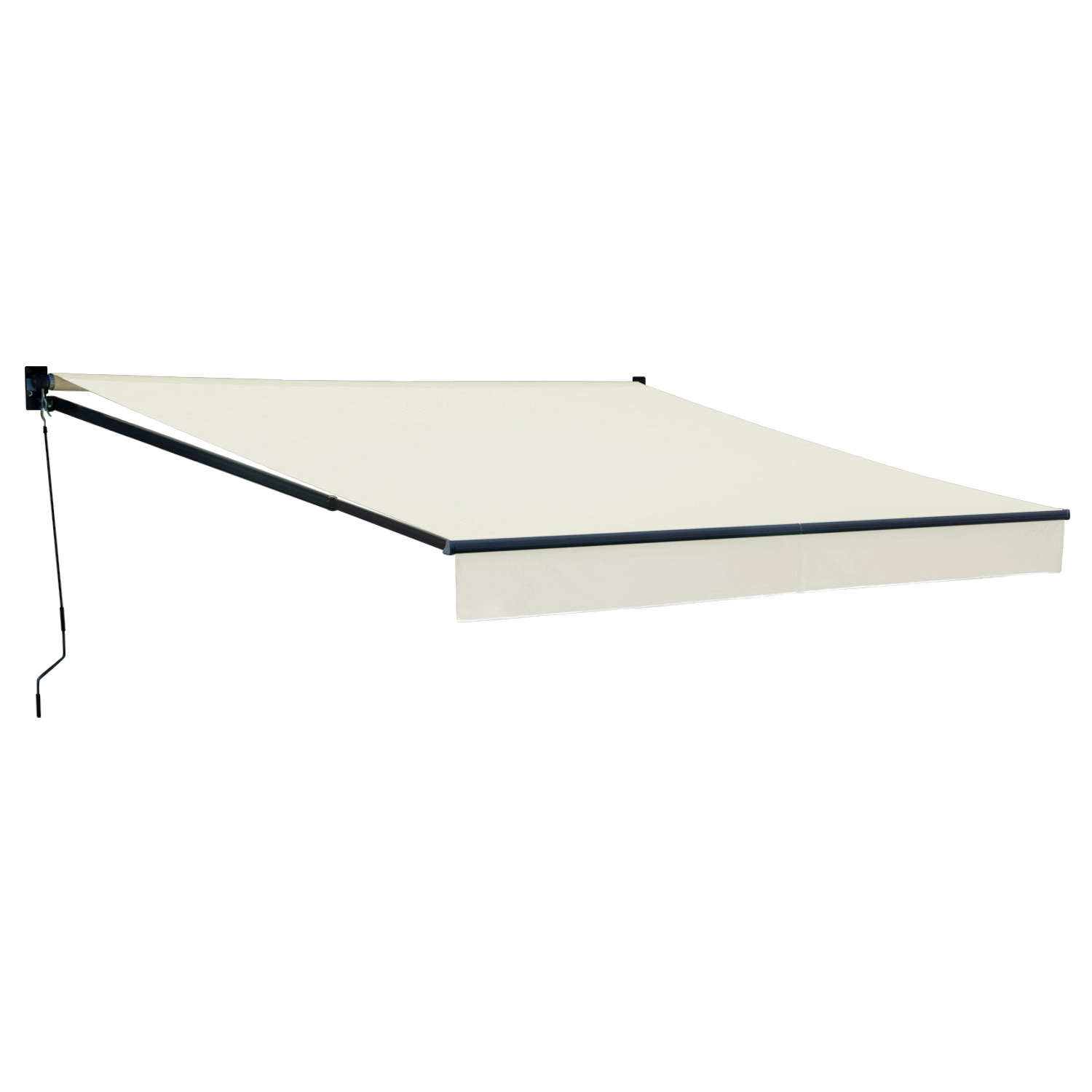 Tenda SAULE 3,5 × 3m - Tessuto beige e struttura grigia