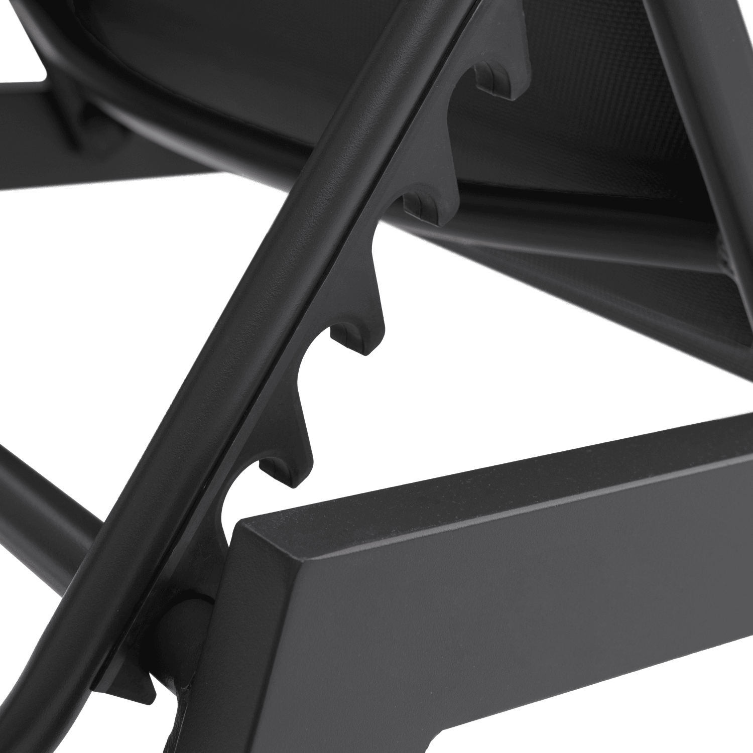 Lot de 2 bains de soleil en textilène noir - aluminium gris anthracite