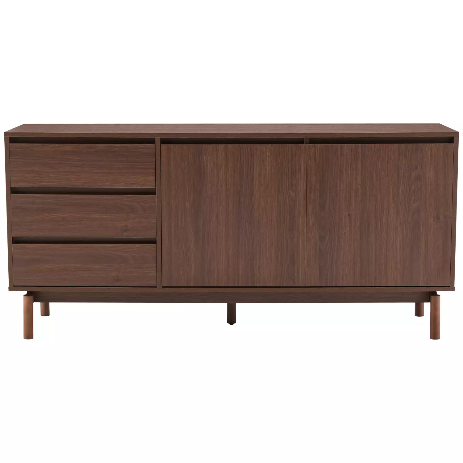 Donker houten buffet 160cm SARAH
