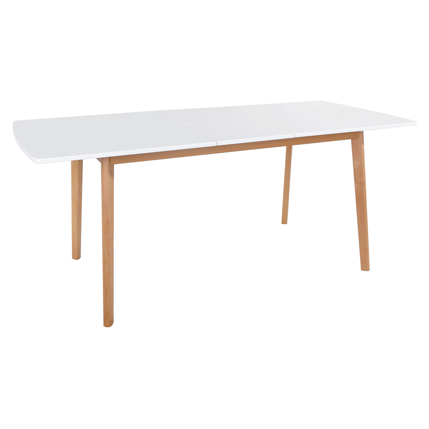 Table extensible HELGA 120 / 160cm blanche