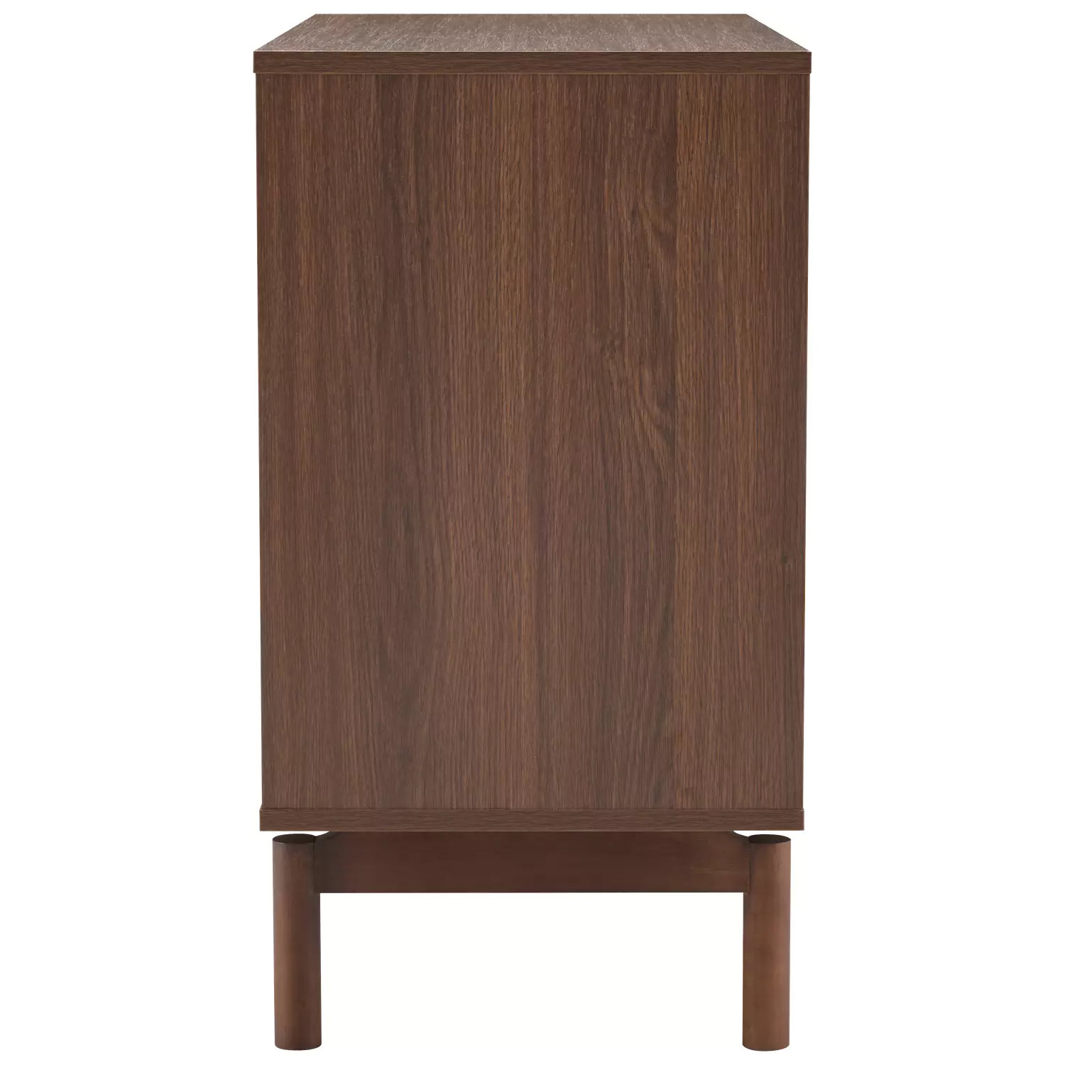 Donkere houten commode 3 lades SARAH