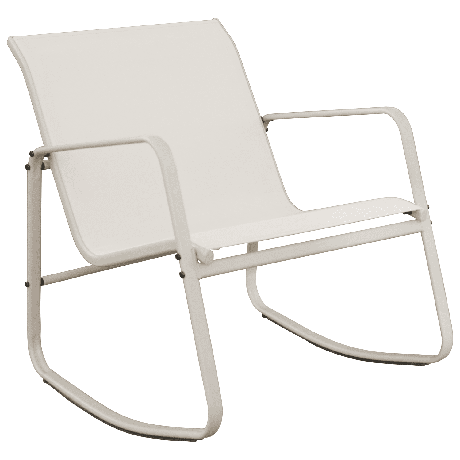 Salon de jardin à bascule en textilène 2 places beige TENERIFE