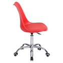 Chaise de bureau réglable en hauteur rouge ANNE