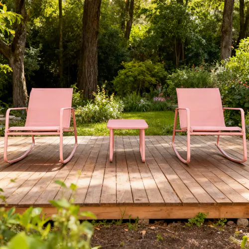 Salon de jardin à bascule...