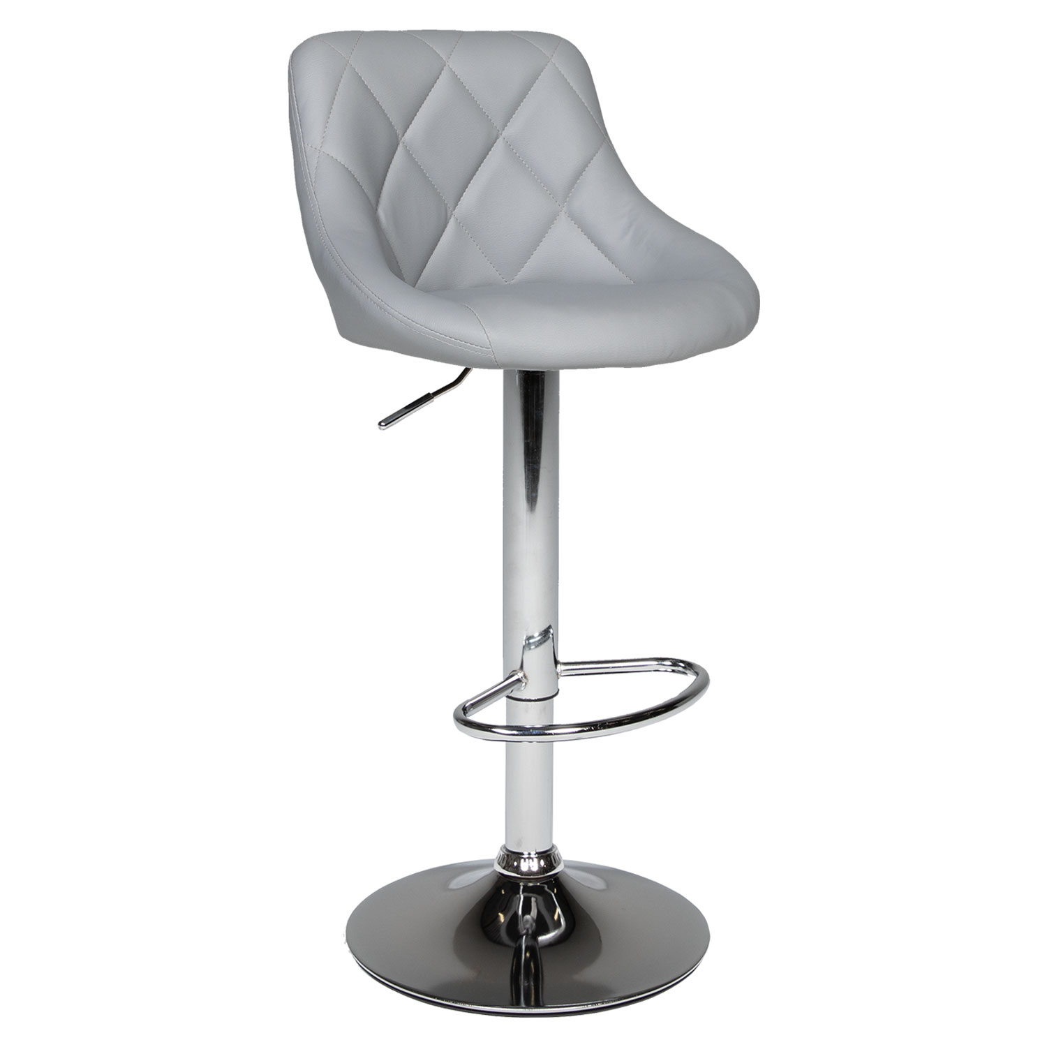 Tabouret de bar gris JASPER