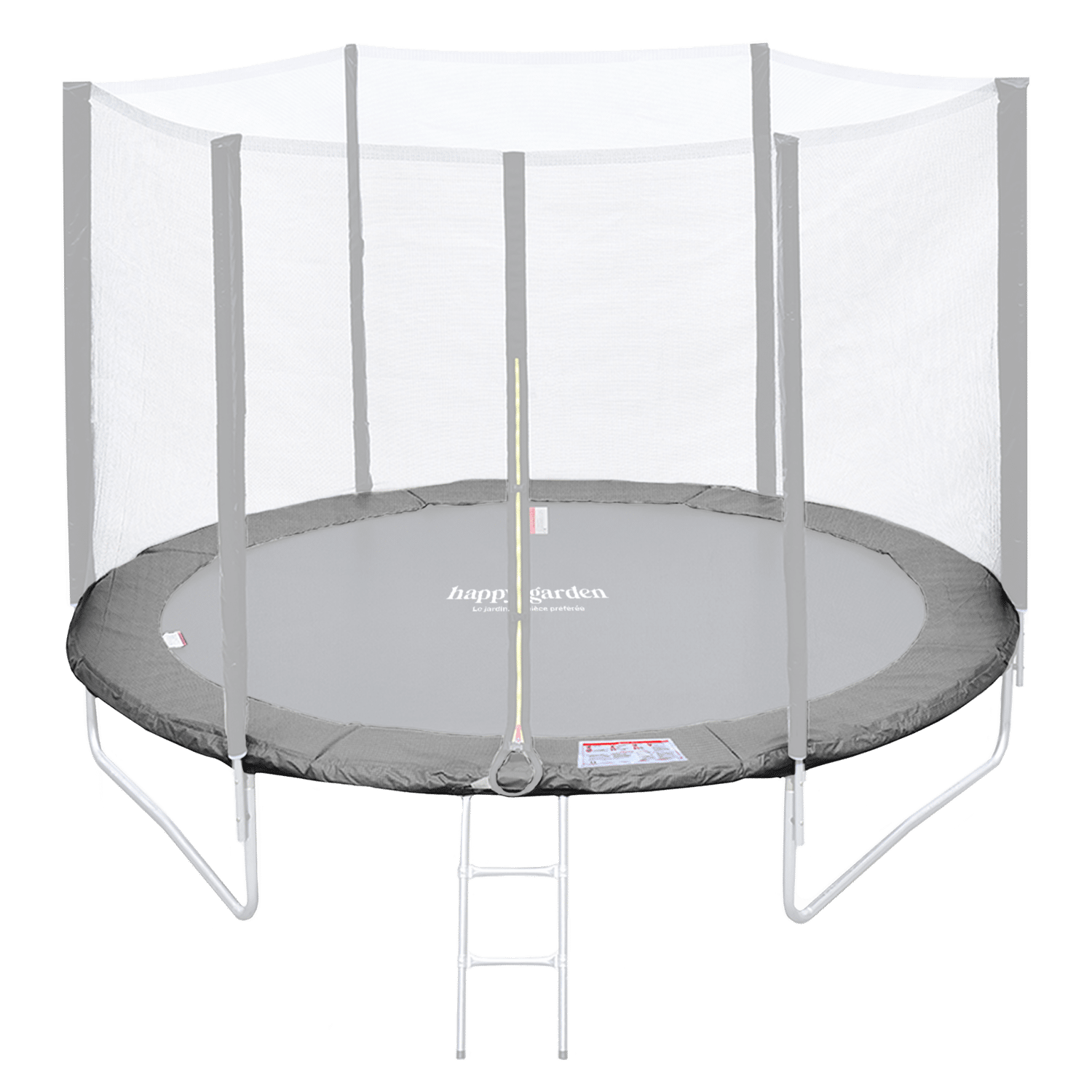 Matelas de protection réversible pour trampoline Ø245cm CANBERRA - gris/rose