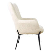 Fauteuil en tissu bouclette...