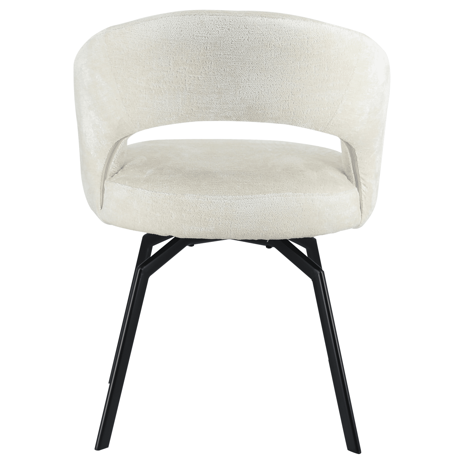 Chenille-Stuhl beige EHBA