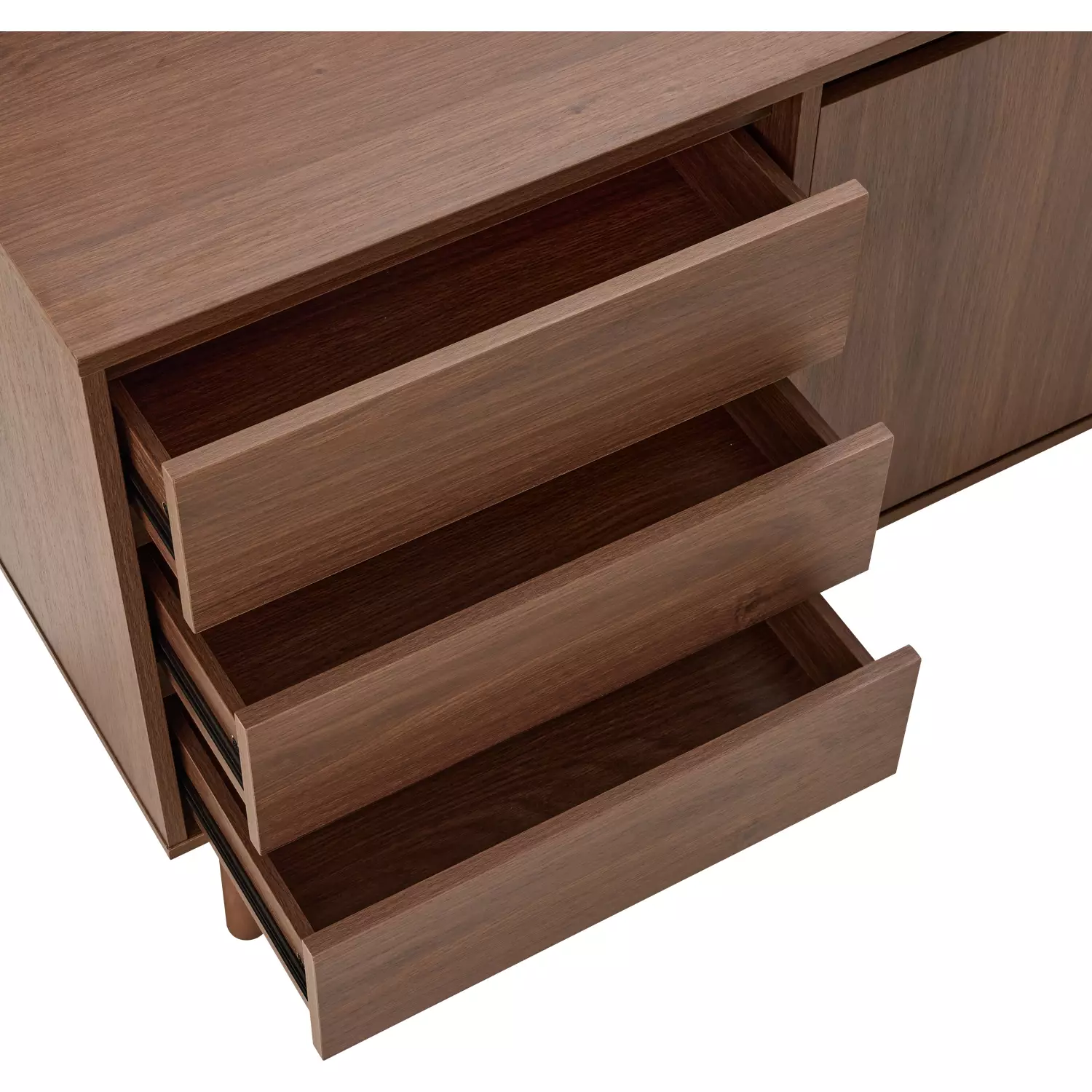 Donker houten buffet 160cm SARAH