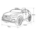 Voiture électrique AUDI Q8 - rouge