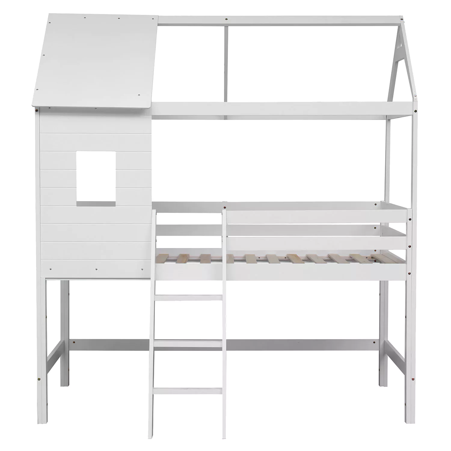 Letto a soppalco per bambini 190x90cm bianco MARGOT