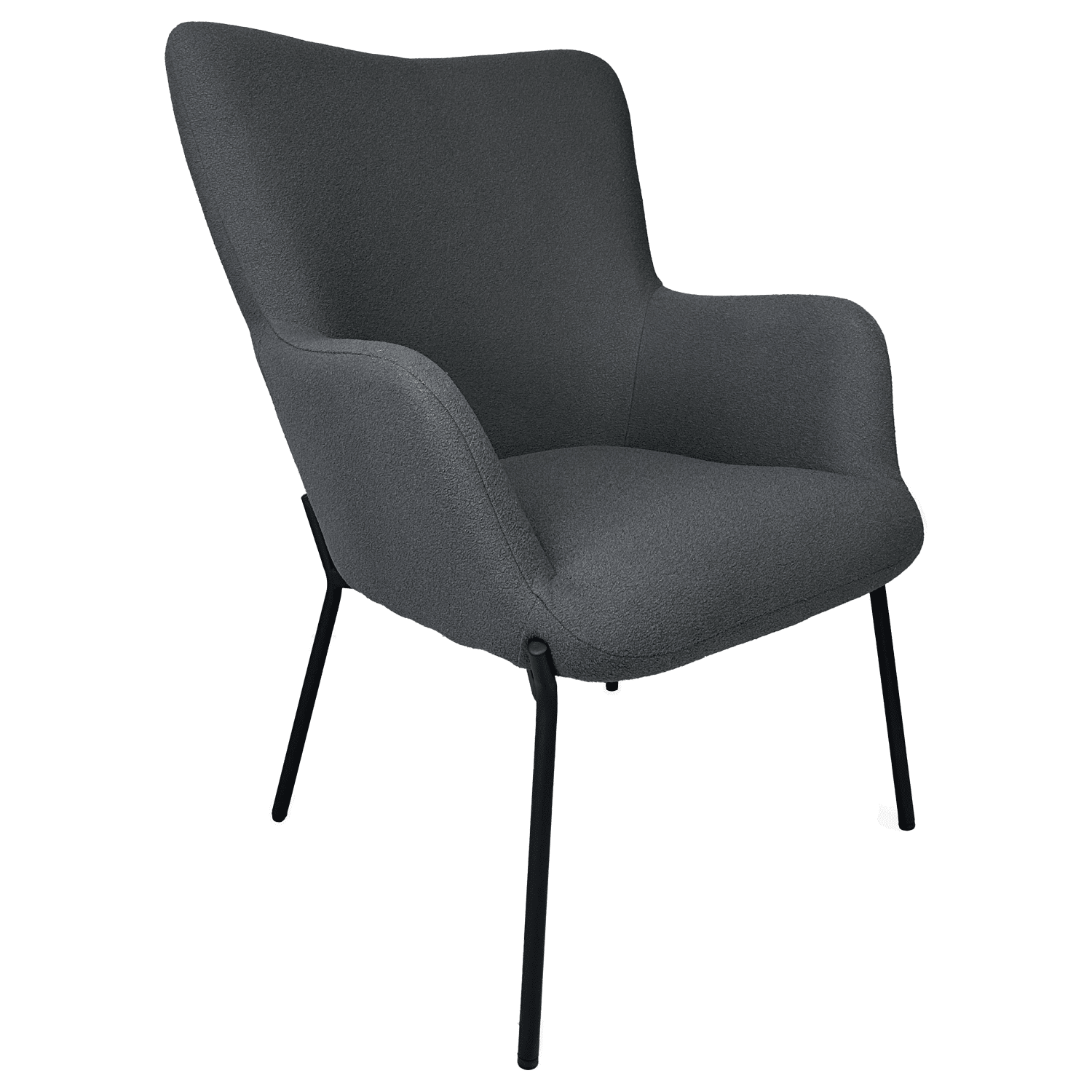 EIRA grijze fauteuil van lusstof