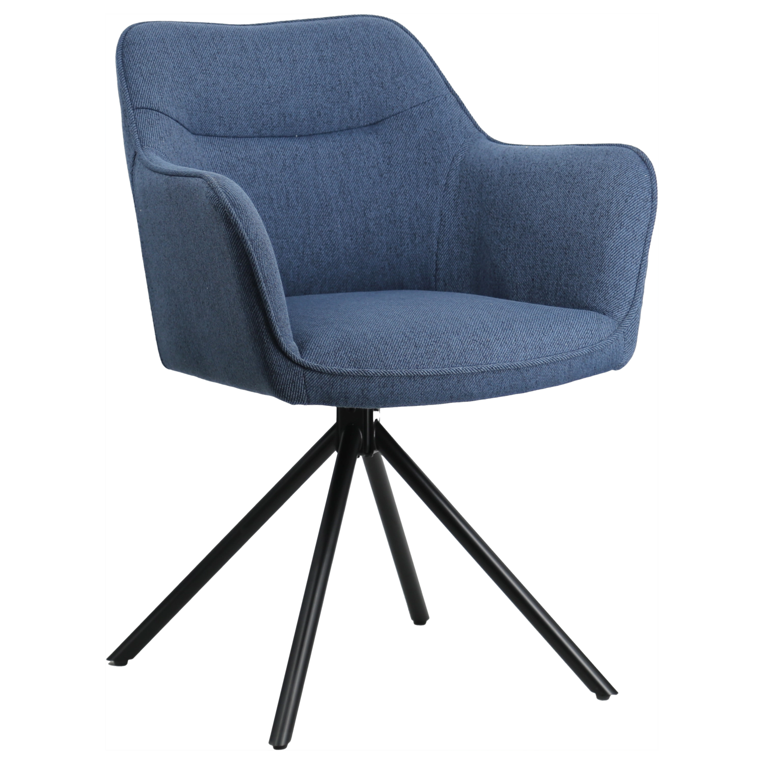 Conjunto de 2 cadeiras de tecido azul DANNA