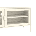 TV-meubel in metaal 120cm wit