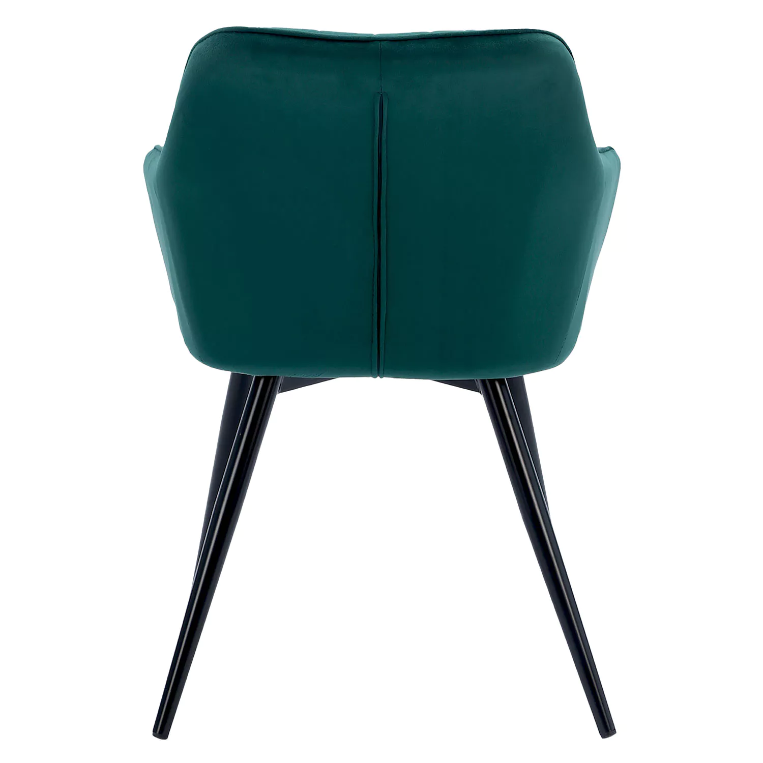 Chaise en velours BERTILLE verte