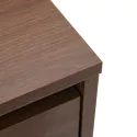 Donkere houten commode 3 lades SARAH