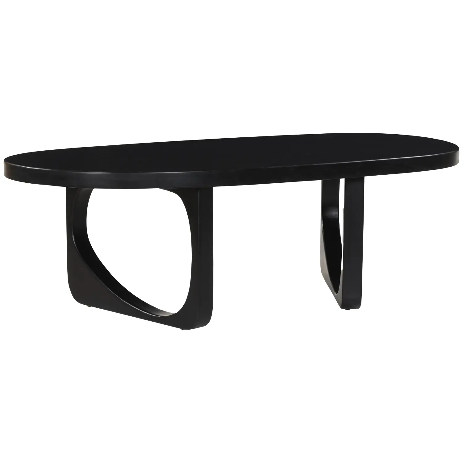 Mesa de centro em madeira maciça de manga preta 120cm