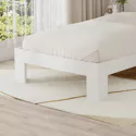 Letto in legno con testiera 90x190cm bianco FINN