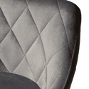 Tabouret de bar en velours gris ROBIN