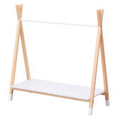 Armadio in legno e bianco