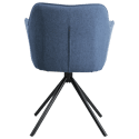 Conjunto de 2 cadeiras de tecido azul DANNA
