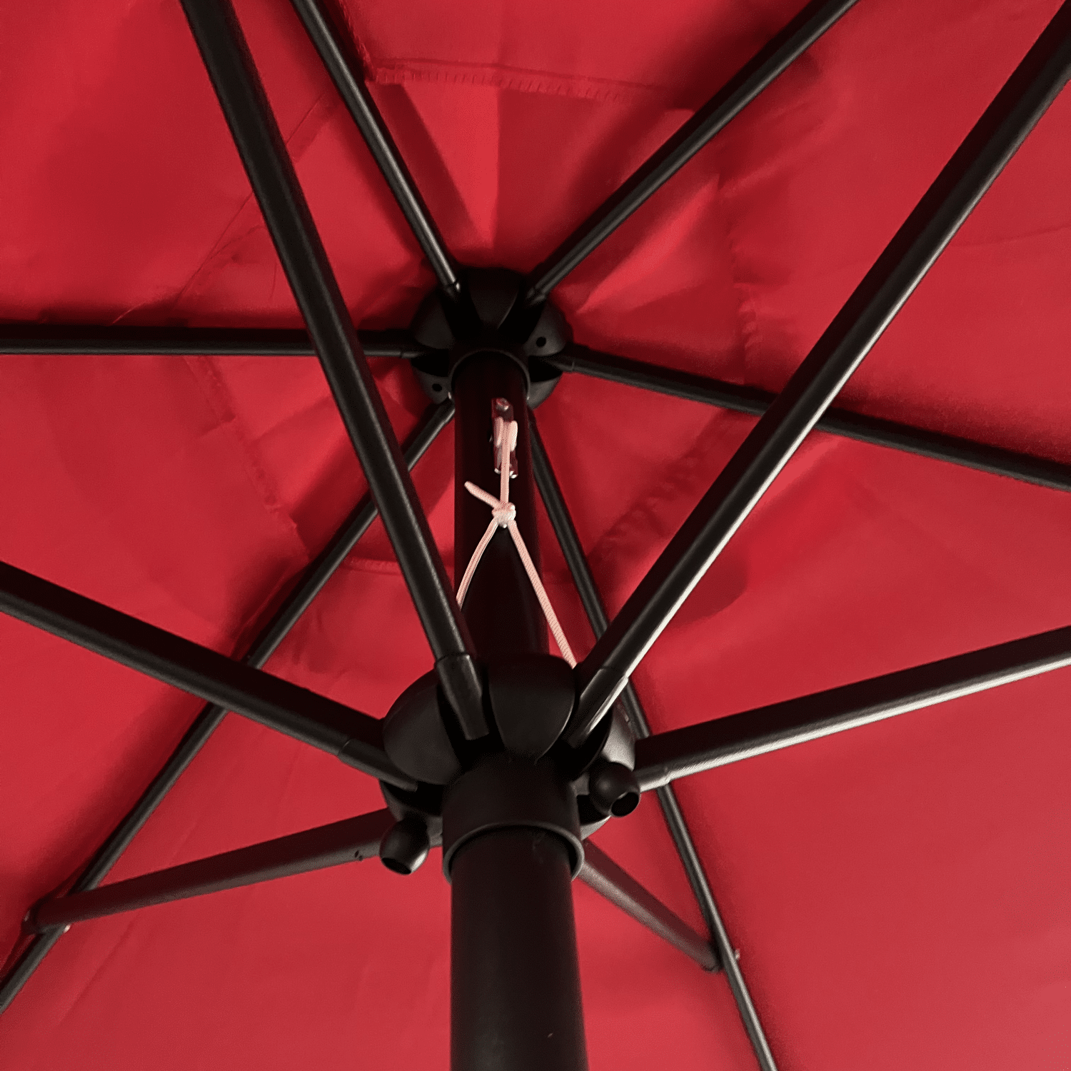HAPUNA rechte ronde parasol 2,70m diameter rood