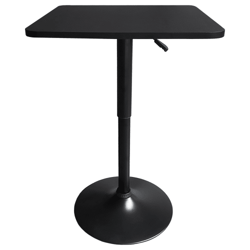 Mesa de bar negra cuadrada...