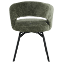 Chaise en chenille verte EHBA