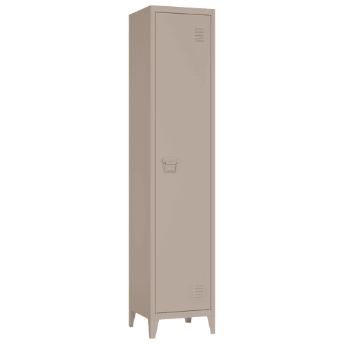 Armoire en métal 1 porte taupe