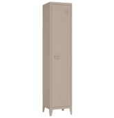Armoire en métal 1 porte taupe