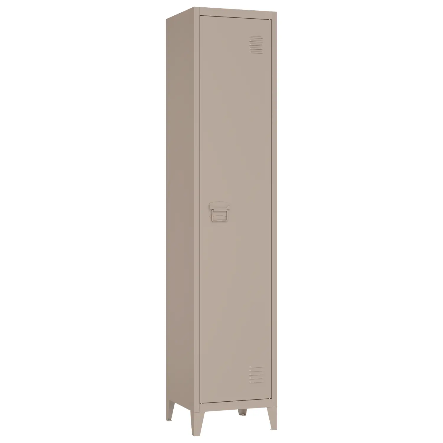 Armoire en métal 1 porte taupe