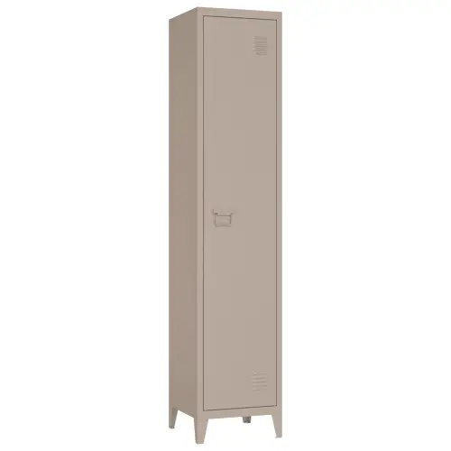 Armoire en métal 1 porte taupe