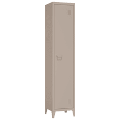 Armoire en métal 1 porte taupe