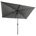 Parasol droit HAPUNA rectangulaire 2x3m gris