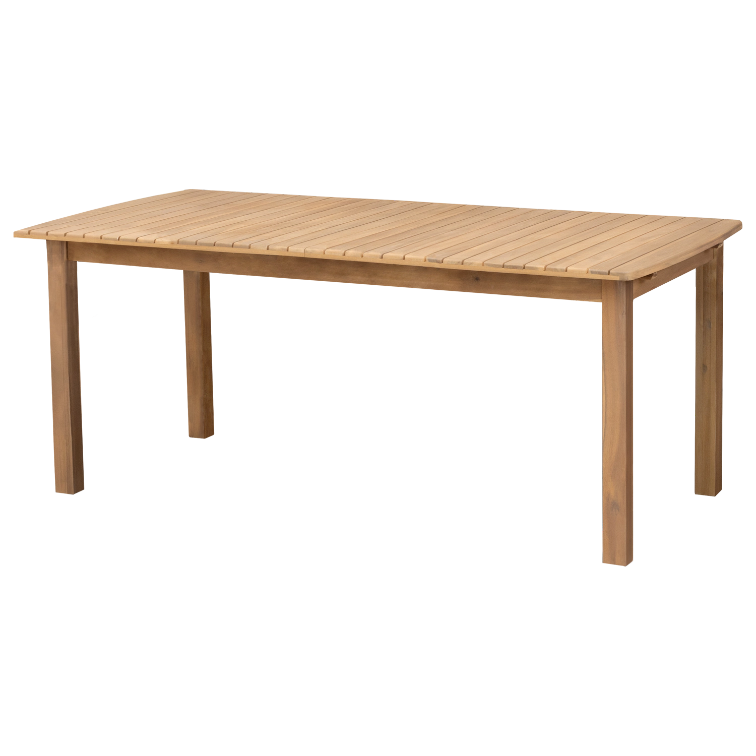 Uitschuifbare tuinset 180/240cm PADAR in acaciahout 8 zits - grijze kussens
