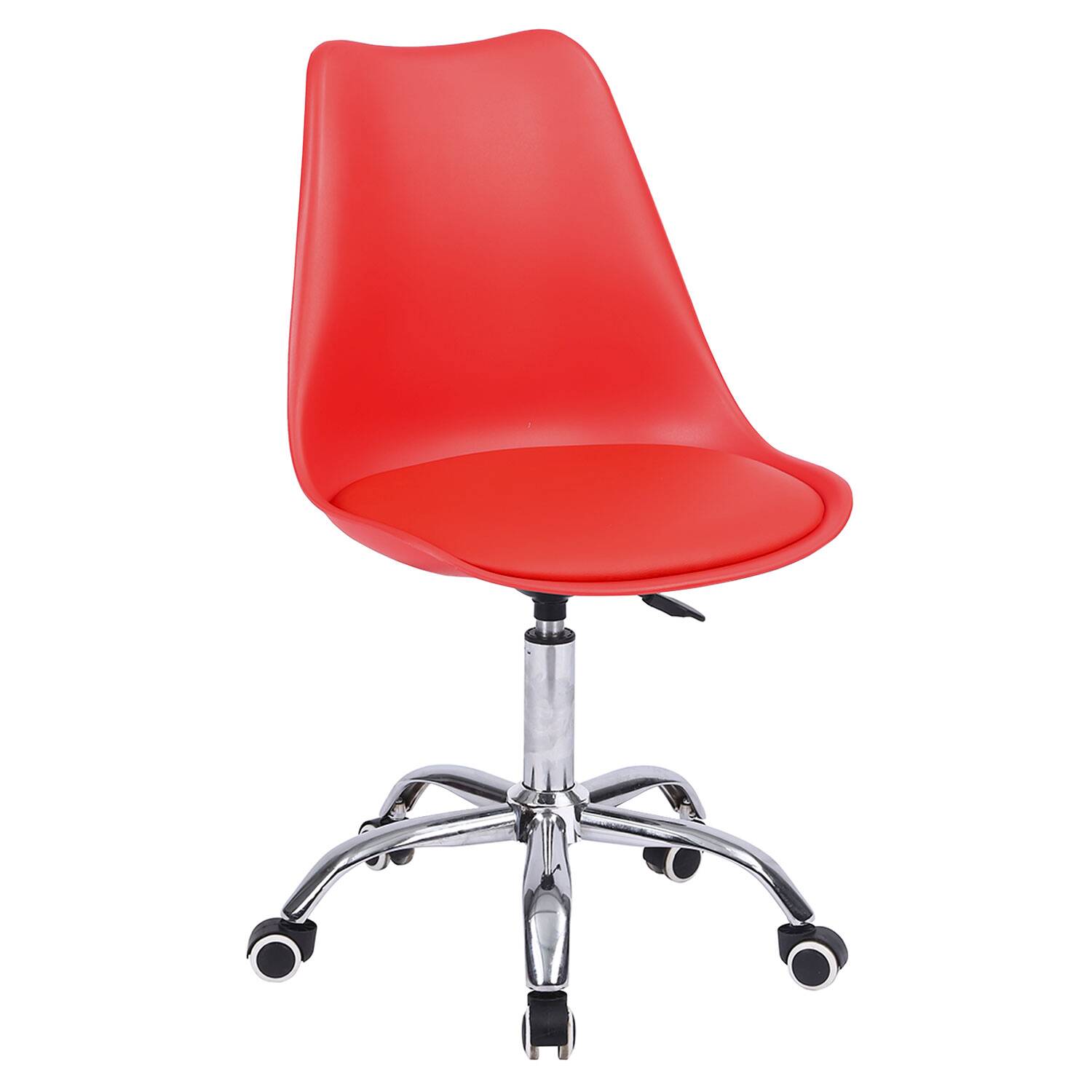 Chaise de bureau réglable en hauteur rouge